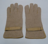 Ladies Baby Alpaca-lined and crochted Peccary Leather Gloves