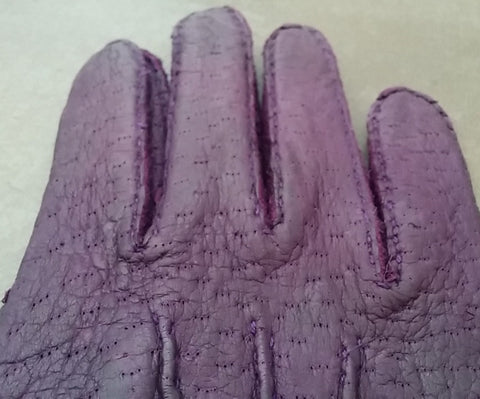 Purple leather sales gloves mens