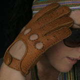 Ladies Classic Peccary Leather Driving Gloves