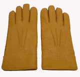 Men's classic lined peccary leather winter gloves