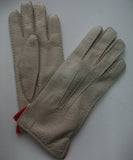 Lady's peccary leather contrast lining gloves
