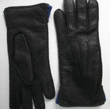 Lady's peccary leather contrast lining gloves
