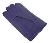 Lady's unlined peccary leather half finger gloves with contrast stitching