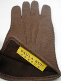 Men's classic lined peccary leather winter gloves