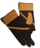 Lady's peccary leather full finger and half finge gloves