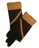 Lady's peccary leather full finger and half finge gloves