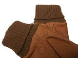 Men's peccary leather alpaca cuff lined gloves