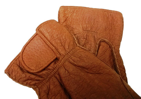 Men's peccary leather riding gloves