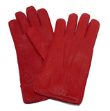 Mens Baby Alpaca-lined Peccary Classic Leather Gloves
