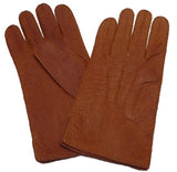 Mens Baby Alpaca-lined Peccary Classic Leather Gloves