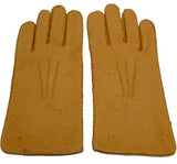 Lady's classic purple unlined peccary leather gloves
