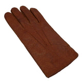 Lady's classic purple unlined peccary leather gloves