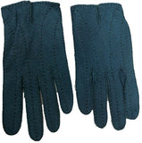 Men's Unlined peccary leather long finger gloves.