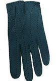 Men's Unlined peccary leather long finger gloves.