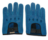 Ladies 2-Tone Peccary Leather Driving Gloves
