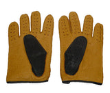 Mens 2-Tone Peccary Leather Driving Gloves