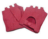 Lady's fashion fingerless peccary leather gloves