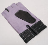 Lady's peccary leather half finger gloves