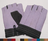 Lady's peccary leather half finger gloves
