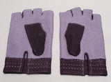Lady's peccary leather half finger gloves