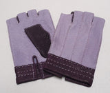 Lady's peccary leather half finger gloves
