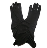 Lady's fashion peccary leather ruched long gloves
