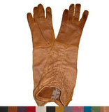 Lady's fashion peccary leather ruched long gloves