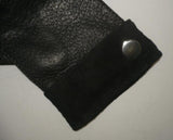Men's peccary leather long finger gloves with button