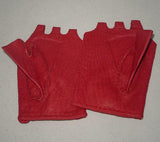 Lady's fashion fingerless peccary leather gloves