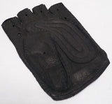 Men's peccary leather rally half finger gloves