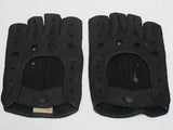 Men's peccary leather rally half finger gloves