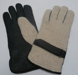 Ladies Baby Alpaca-lined and crochted Peccary Leather Gloves