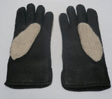 Ladies Baby Alpaca-lined and crochted Peccary Leather Gloves