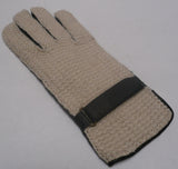 Ladies Baby Alpaca-lined and crochted Peccary Leather Gloves