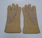 Ladies Baby Alpaca-lined and crochted Peccary Leather Gloves