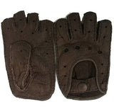 Mens Classic Peccary Leather Short-finger Driving Gloves - SALE