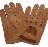 Mens Classic Peccary Leather Driving Gloves