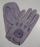 Luxury Handmade Peccary Mens Leather Driving Gloves – Full-Finger, Unlined with Ventilation Design